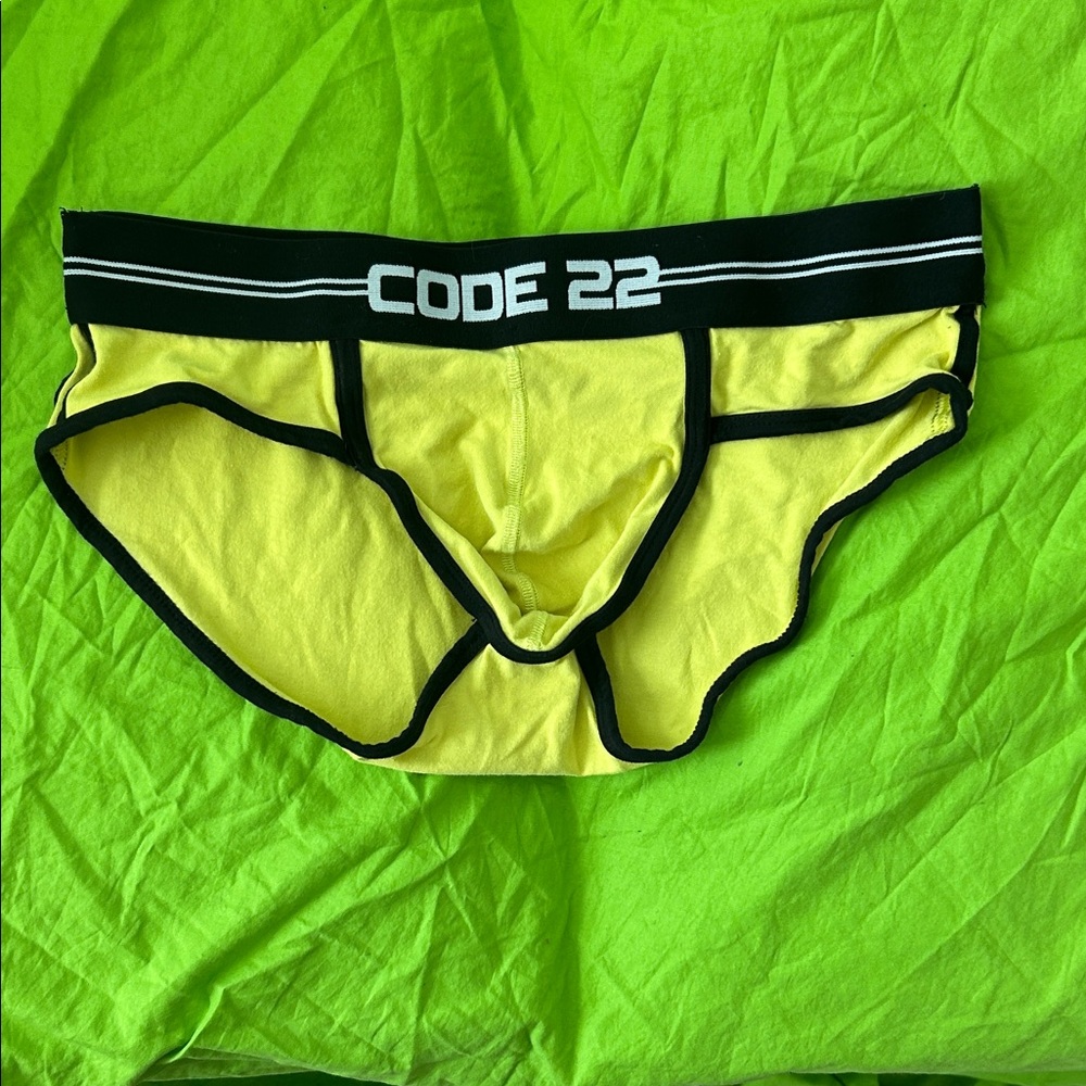 Men's Code 22 Yellow Briefs
